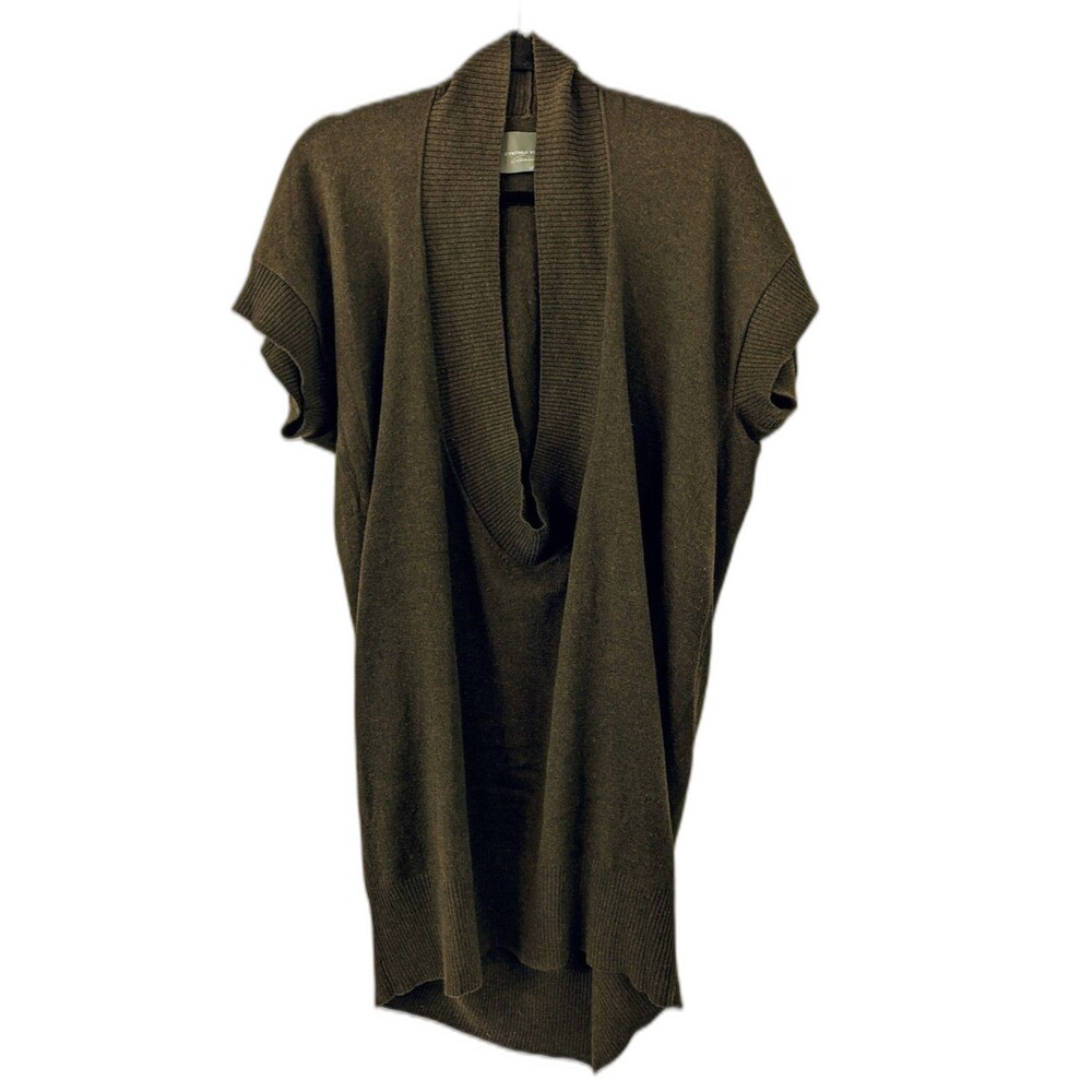 Cynthia Vincent Size Large Anniversary Oversized Sweater Olive Dark Green